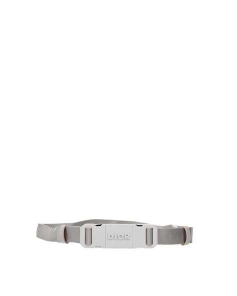 grey dior belt